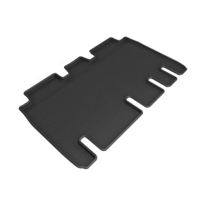 Tesla Model X Floor Mat - Rear - 3D MAXpider - Kagu - Black - `22-`24 Tesla Model X Floor Mat - Rear - 3D MAXpider - Kagu - Black - `22-`24